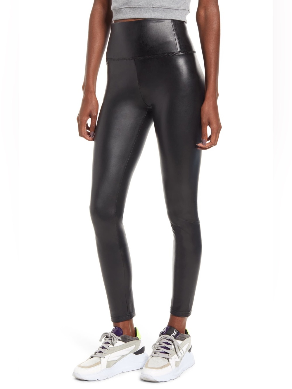 bp Black Faux Leather Leggings